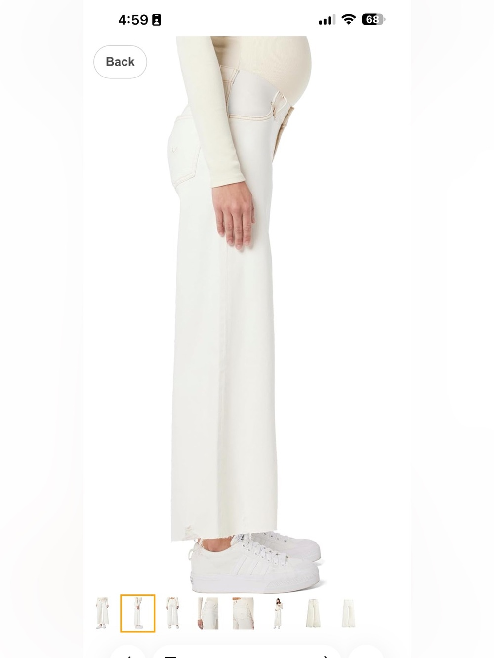 NWT Hudson James Maternity wide leg crop -26